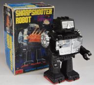 Horikawa SH of Japan battery operated Sharpshooter Robot, 1980, in original box.