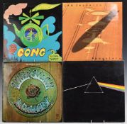 Approximately 20 albums including Pink Floyd, Deep Purple, Led Zeppelin, Grateful Dead etc