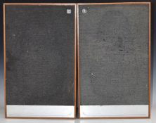 Pair of Mordant - Short Pageant Series 2 stereo speakers, 53 x 33cm