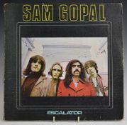 Sam Gopal - Escalator (SLE 8001) rough label / textured sleeve. Record appears EX side 1 with line