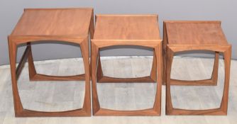 G Plan nest of three tables, largest W53 x D43 x H48cm