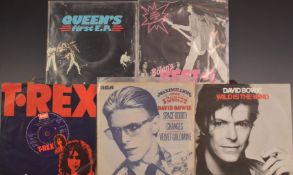 Approximately 60 singles comprising Queen, David Bowie and T-Rex
