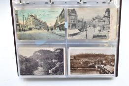 Postcard album entitled Bath, Box, Bristol, Clevedon, Old Sodbury, Chipping Sodbury, Weston super