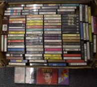 Cassettes - 110 cassettes including the Beatles, The Rolling Stones, The Doors, Led Zeppelin, U2