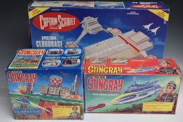 Two Matchbox Stingray play sets Marineville Headquarters and Action Submarine together with Vivid