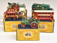 Seven Matchbox Models of Yesteryear diecast model vehicles Y-1, Y-3, Y-4, Y-5, Y-12, Y-14 and Y-