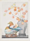Arthur Rigden Read (1879-1955) woodcut 'The Chinese Ducks', signed and titled to lower margin, 19.