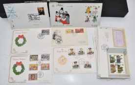 GB first day cover collection in three folders and loose 1978-81, including multiple postmarks