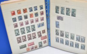 A mint and used GB and world stamps collection in ten folders