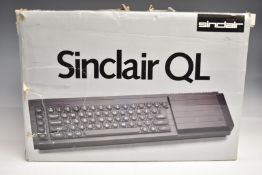Sinclair QL computer system, in original box.