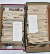 Approximately 1000 mainly early to mid 20thC topographical postcards, sorted into counties including