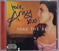 Amy Winehouse -  Take The Box CD single, signed 'love, Amy X' on front cover