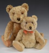 Two Steiff Teddy bears both with blonde mohair, straw filling, disc joints, cloth pads and