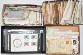 An accumulation of loose GB and world stamps in envelopes, GB and Commonwealth postal history