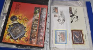A collection of GB stamp booklets and prestige booklets in six folders, very high face value