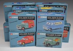 Twelve Corgi Golden Oldies limited edition diecast model commercial vehicles including Ovaltine,