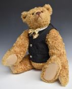 Gregory Gyllenship Teddy bear with growler, blonde mohair, shaved snout, disc joints and felt