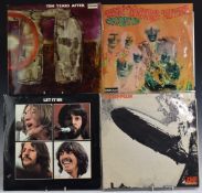 A small collection of eleven albums including The Beatles, Led Zeppelin, T-Rex, Ten Years After,