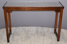 Mahogany buffet table, W120 x D43 x H82cm