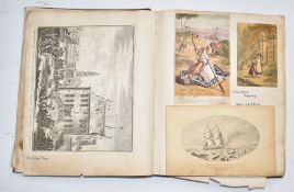 19th and early 20thC scrapbook to include musical interest signatures, Joseph Lewis and Percy Pitt