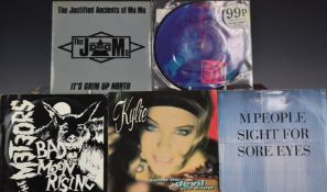 Approximately 350 singles mostly 1980s Chart from I-M