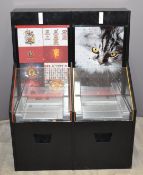 Amusement arcade style double coin pusher machine, W91.5 x D57 x H118cm