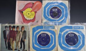 Approximately 40 Beatles and Rolling Stones EPs and singles