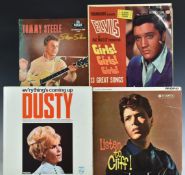 Approximately 100 albums from the 1960s including Dusty Springfield, Four Tops, Elvis Presley, Cliff