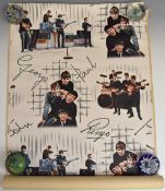 Roll of 1960s Beatles wallpaper by Crown