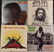 Peter Tosh - 3 albums and a 12 inch single comprising Bush Doctor, Mystic Man, Wanted and Buk-In-