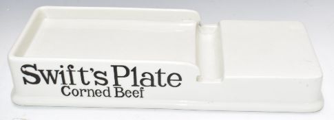 Shop display / advertising stand for Swift's Plate Corned Beef, length 43cm