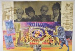 Rolling Stones ephemera including signed books, Monopoly, Rock Saws album cover jigsaws, posters,