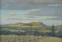 John Bullock Souter (Scottish 1890-1972) pastel landscape, signed lower left, 34 x 49.5cm, in