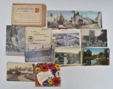 Approximately 300 early 20thC postcards including cats, Folkestone, Bournemouth, Scottish, Henley