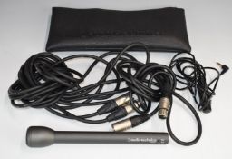 Audio-technica AT8004L Omnidirectional Microphone, with XLR microphone cable, small jack cable and