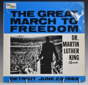 Dr Martin Luther King - The Great March To Freedom (TML11076). Record appears EX cover VG