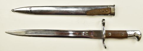 Swiss 1889/99 pattern bayonet 257113 to crossguard and Waffenfabrik Neuhausen to ricasso, with