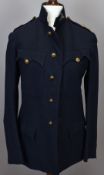 British Army Gloucestershire Regiment officer's blue serge frock jacket with rank insignia to