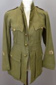 British Army Gloucestershire Regiment dress jacket with W.O. Class 1 cuff rank, attributed to 240007