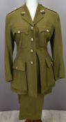 British Army Gloucestershire Regiment officer's service dress jacket and trousers with rank insignia