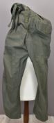 British Army Gloucestershire Regiment WW2 pair of jungle trousers, label size 3, by John Hammond &