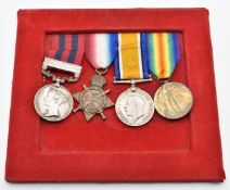 British Army Staff Officer's WW1 medals comprising 1914 Star, War and Victory Medals, all named to