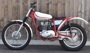 Circa 1967 BSA B44 / C25 trials motorcycle. Using a narrowed B44 frame, rebuilt C25 250cc engine,