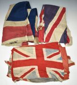Four Union flags together with a Cape Colony Red Ensign/Wilde Beast Springbok 'Spes Bona'