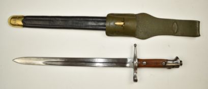 Italian 1891/97 pattern Carcano Truppi Speciali bayonet stamped AM 1748 to crossguard and RFSCL to