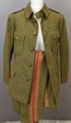 British Army Gloucestershire Regiment 3rd Volunteer Battalion officer's dress tunic with red