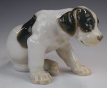 Bing & Grondahl large Pointer puppy figure, c1948 or earlier