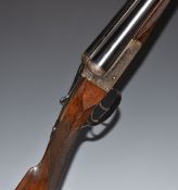 Conyers 12 bore side by side sidelock ejector shotgun with named locks, fine rose and scroll
