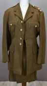 British Army officer's Savile Row Tailors service dress jacket and trousers, with Lt Colonel rank