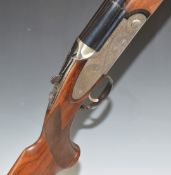 Lincoln No.2 12 bore over and under sidelock ejector shotgun with engraved scenes of birds to the